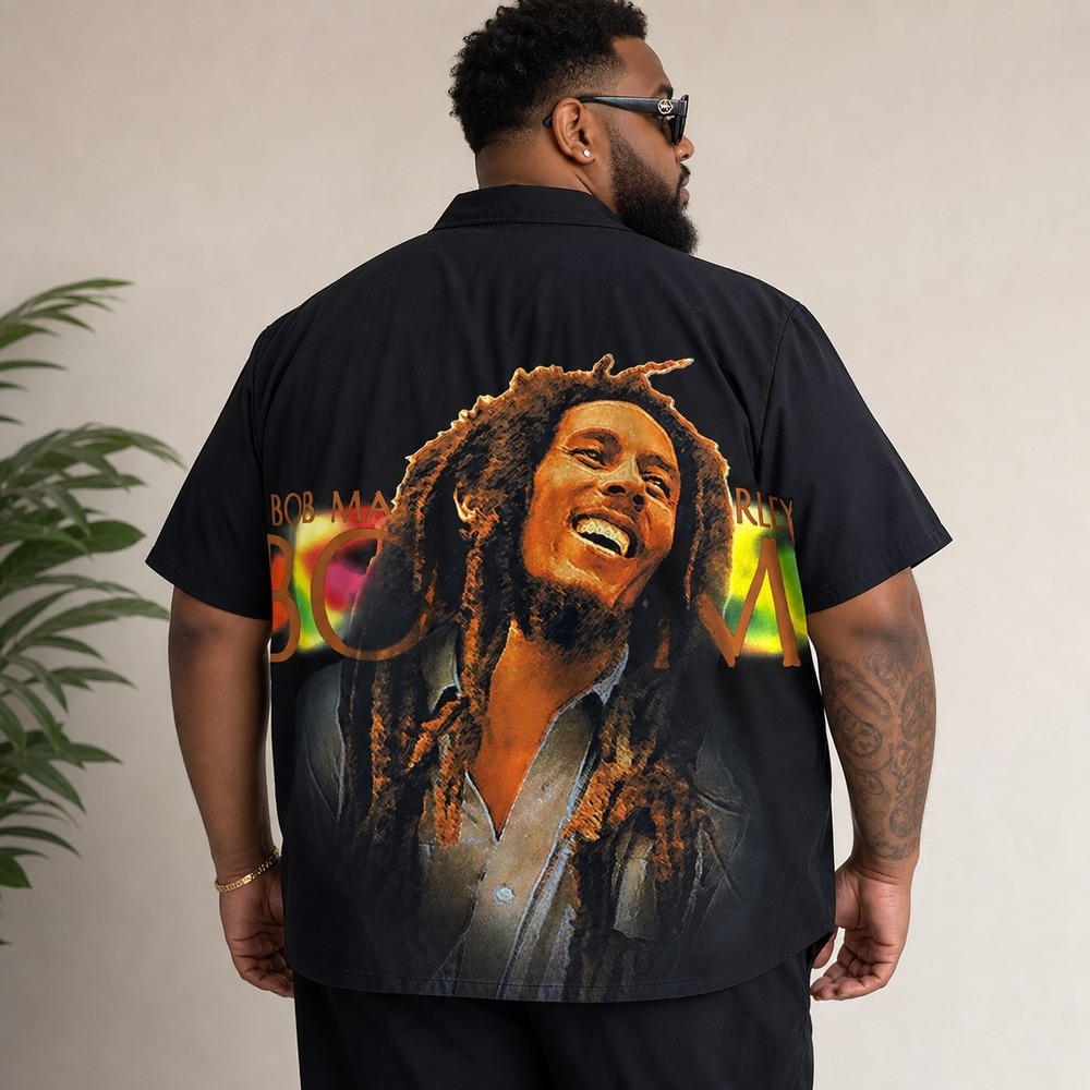 RARE Vintage Y2K Bob Marley Dragonfly XL Double Sided Graphic Shirt Reggae Rasta